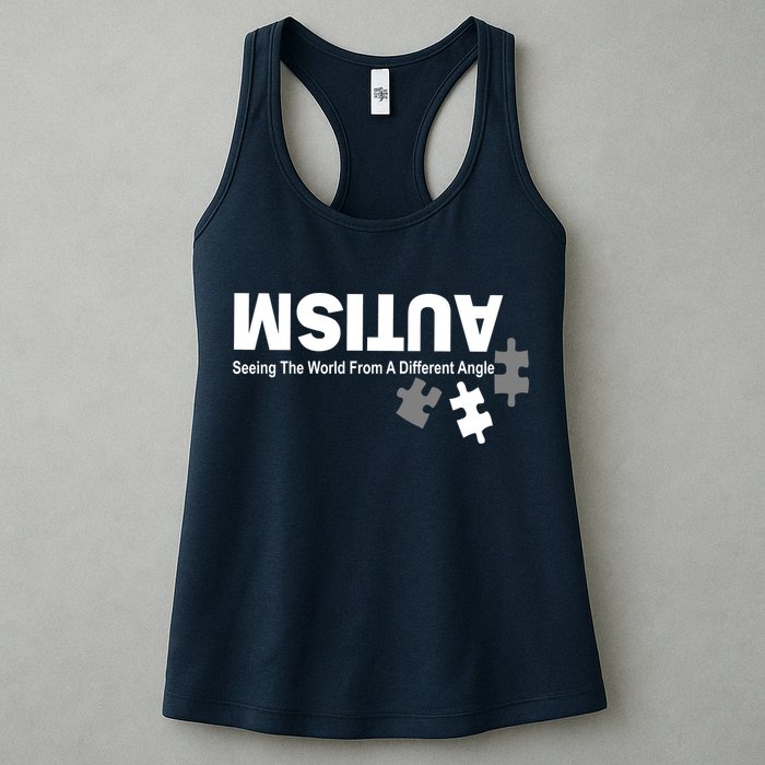 Autism Seeing The World From A Different Angle Womens Tank Top