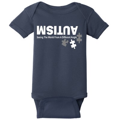 Autism Seeing The World From A Different Angle Baby Bodysuit