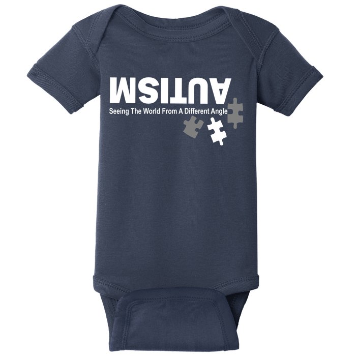 Autism Seeing The World From A Different Angle Baby Bodysuit