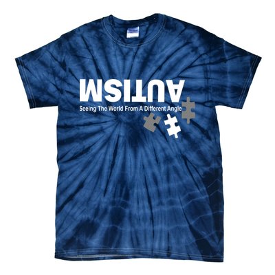 Autism Seeing The World From A Different Angle Tie-Dye T-Shirt