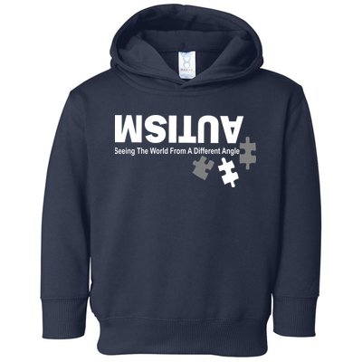 Autism Seeing The World From A Different Angle Toddler Hoodie