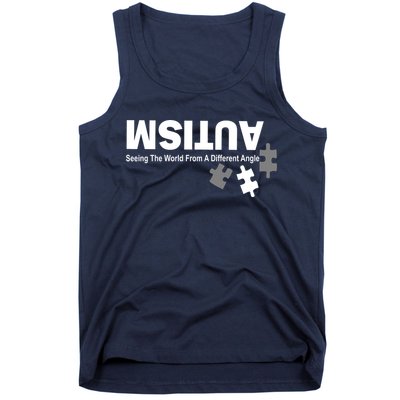 Autism Seeing The World From A Different Angle Tank Top
