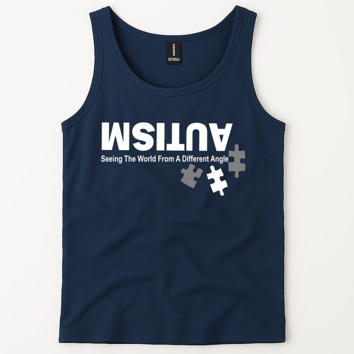 Autism Seeing The World From A Different Angle Tank Top