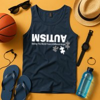 Autism Seeing The World From A Different Angle Tank Top
