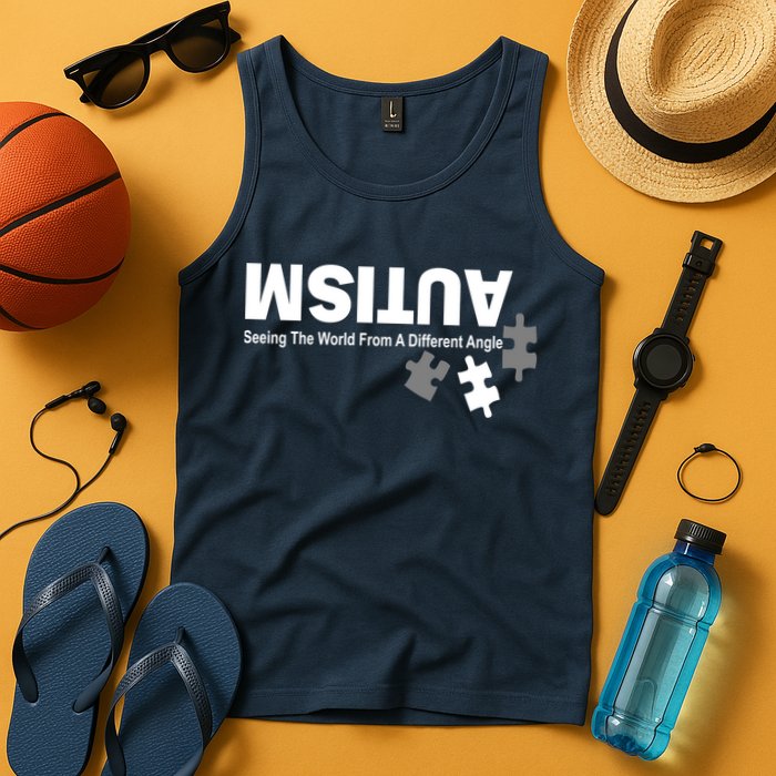 Autism Seeing The World From A Different Angle Tank Top