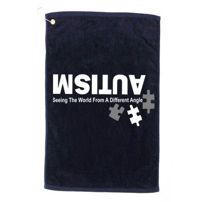 Autism Seeing The World From A Different Angle Golf Towel
