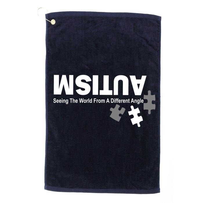 Autism Seeing The World From A Different Angle Golf Towel