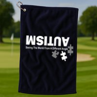 Autism Seeing The World From A Different Angle Golf Towel