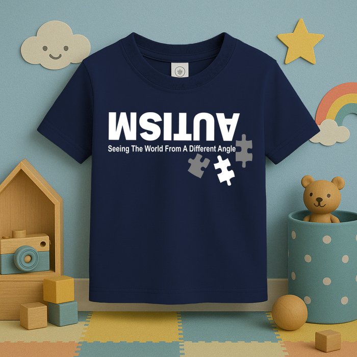 Autism Seeing The World From A Different Angle Toddler T-Shirt