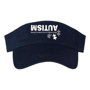 Autism Seeing The World From A Different Angle Valucap Bio-Washed Visor