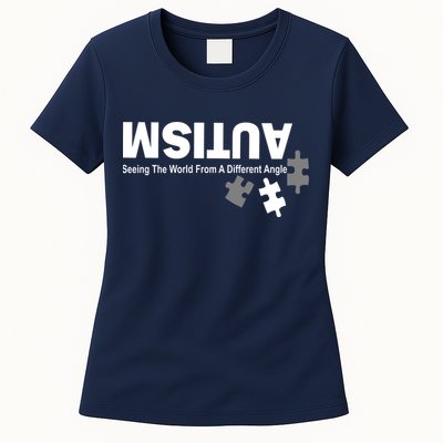 Autism Seeing The World From A Different Angle Womens T-Shirt