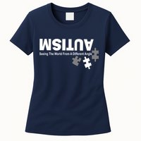 Autism Seeing The World From A Different Angle Womens T-Shirt