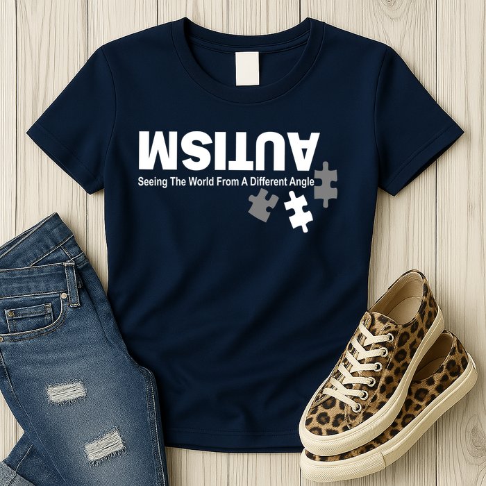 Autism Seeing The World From A Different Angle Womens T-Shirt