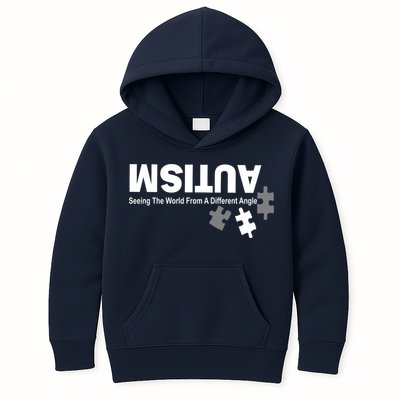 Autism Seeing The World From A Different Angle Kids Hoodie
