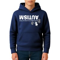 Autism Seeing The World From A Different Angle Kids Hoodie
