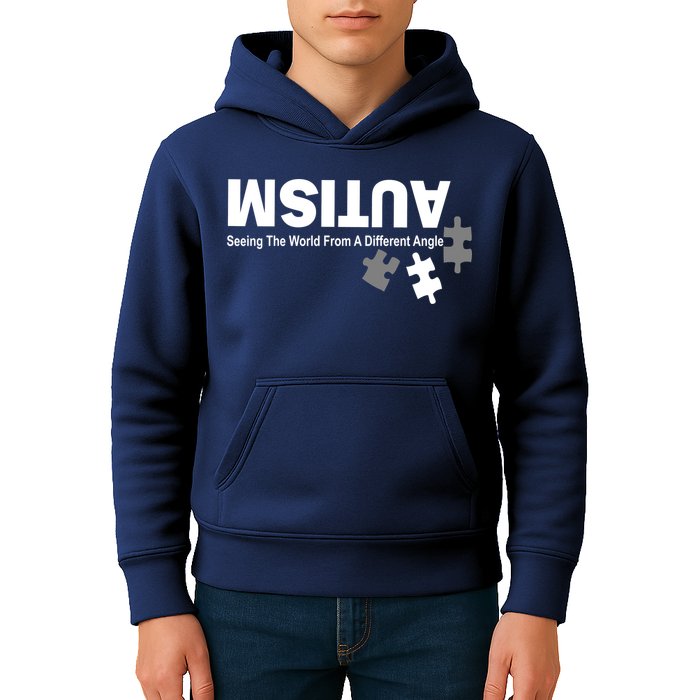 Autism Seeing The World From A Different Angle Kids Hoodie
