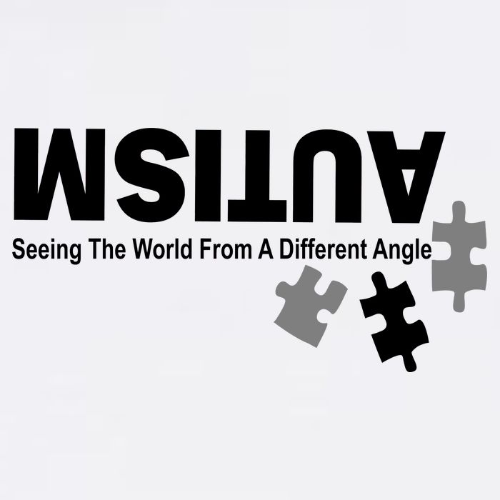 Autism Seeing The World From A Different Angle Garment-Dyed Sweatshirt