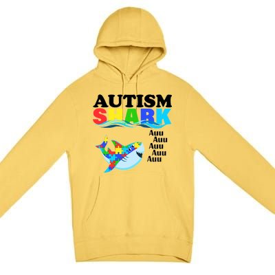 Autism Shark Premium Pullover Hoodie