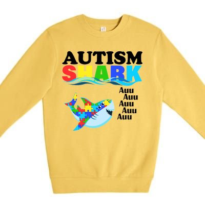 Autism Shark Premium Crewneck Sweatshirt