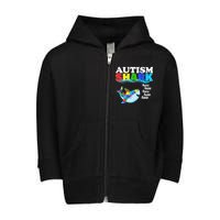 Autism Shark Toddler Zip Fleece Hoodie