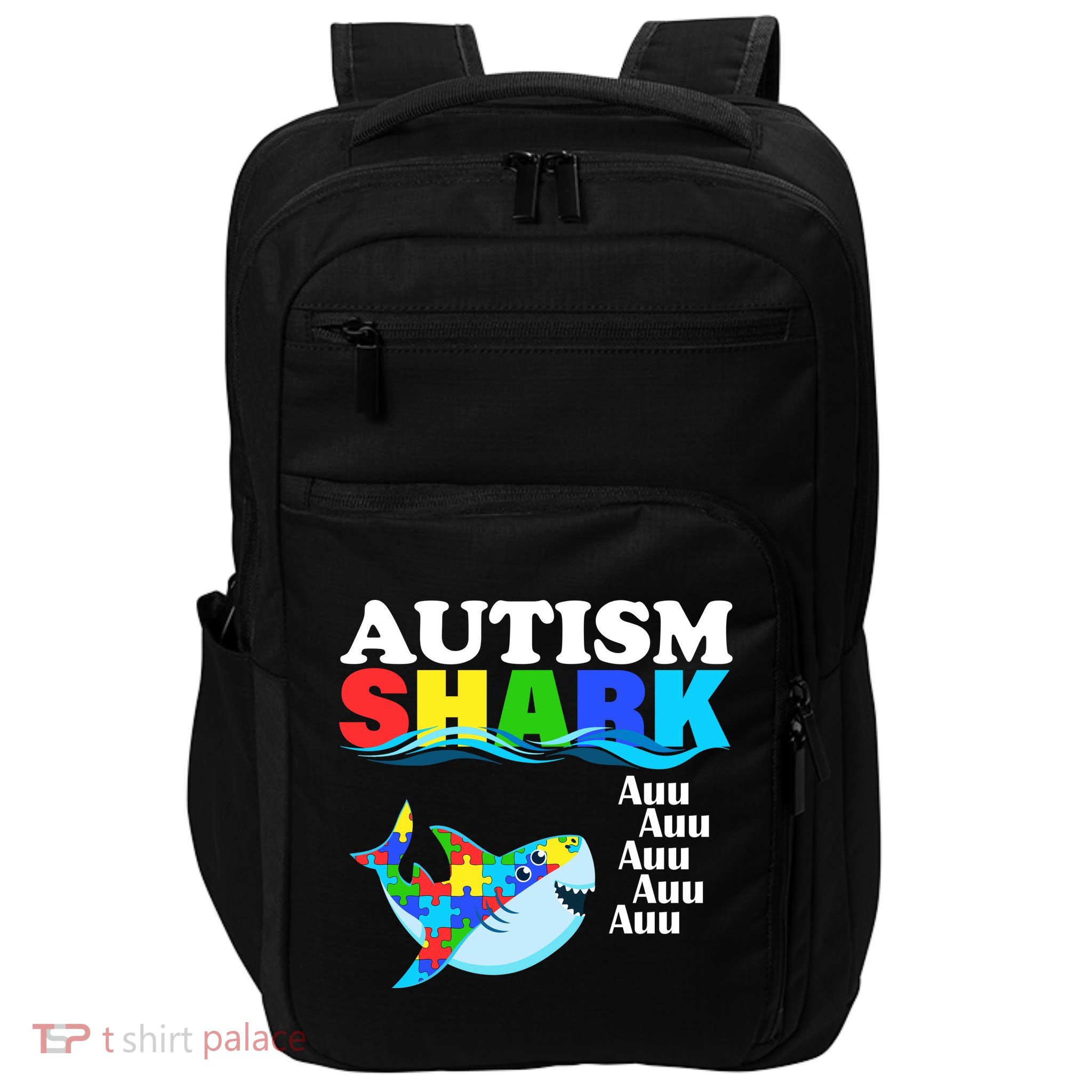Autism Shark Impact Tech Backpack