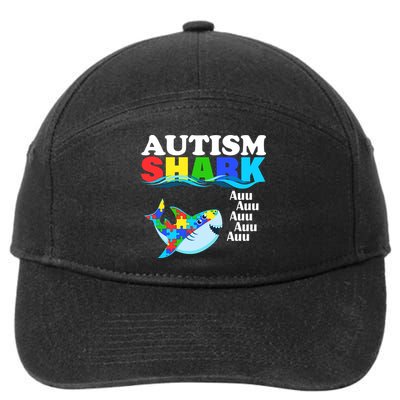 Autism Shark 7-Panel Snapback Hat