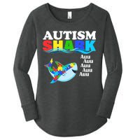 Autism Shark Women's Perfect Tri Tunic Long Sleeve Shirt