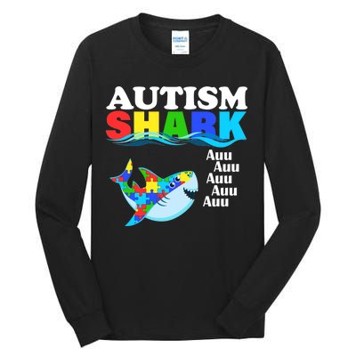 Autism Shark Tall Long Sleeve T-Shirt