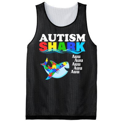 Autism Shark Mesh Reversible Basketball Jersey Tank