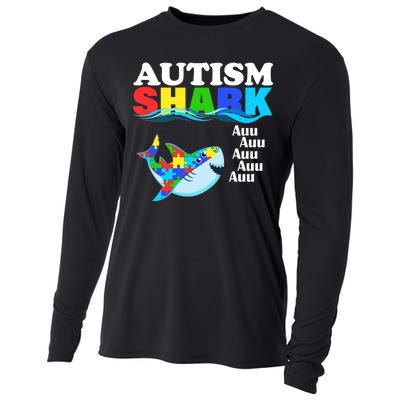 Autism Shark Cooling Performance Long Sleeve Crew