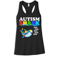 Autism Shark Women's Racerback Tank