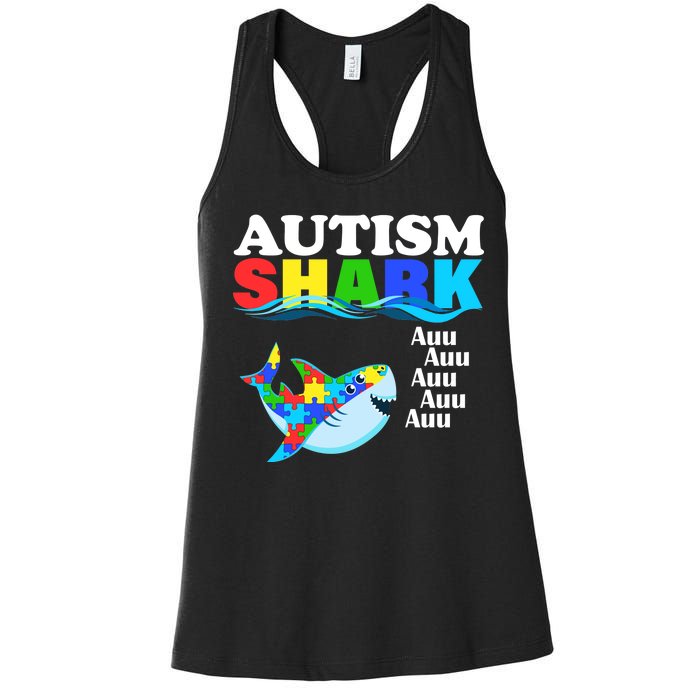 Autism Shark Women's Racerback Tank