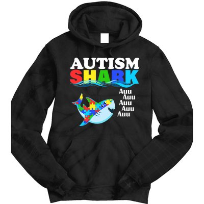 Autism Shark Tie Dye Hoodie