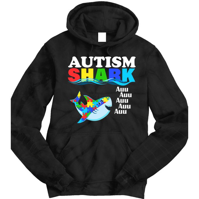 Autism Shark Tie Dye Hoodie