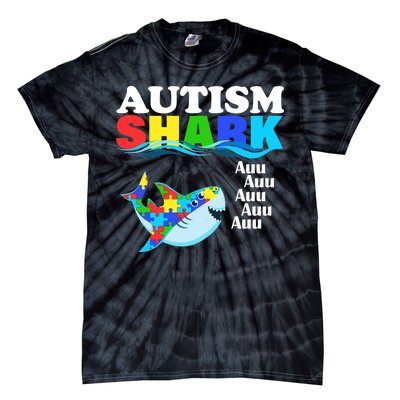 Autism Shark Tie-Dye T-Shirt