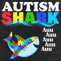 Autism Shark Golf Towel