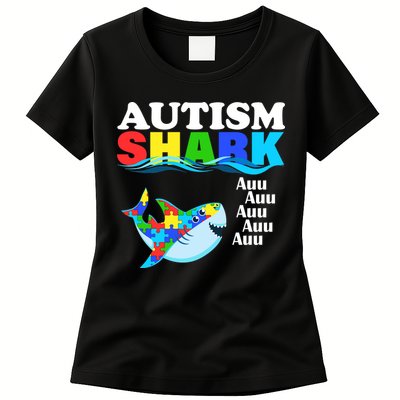 Autism Shark Womens T-Shirt
