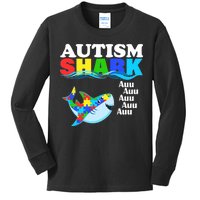 Autism Shark Kids Long Sleeve Shirt