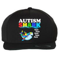 Autism Shark Wool Snapback Cap