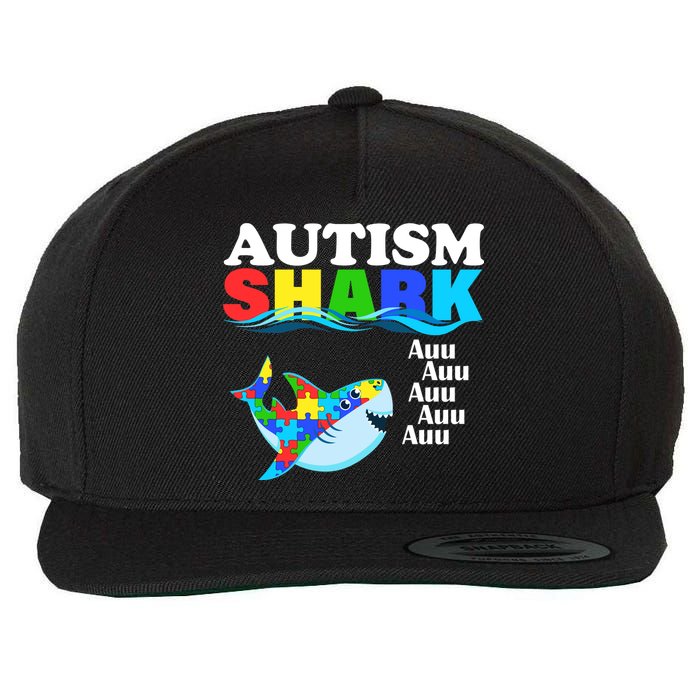 Autism Shark Wool Snapback Cap