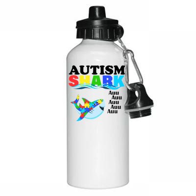 Autism Shark Aluminum Water Bottle