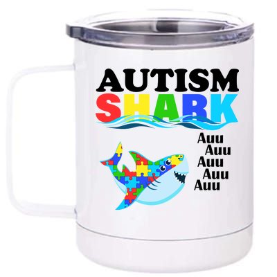 Autism Shark 12 oz Stainless Steel Tumbler Cup