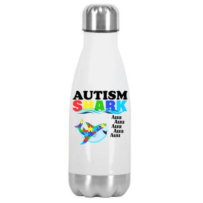 Autism Shark Stainless Steel Insulated Water Bottle