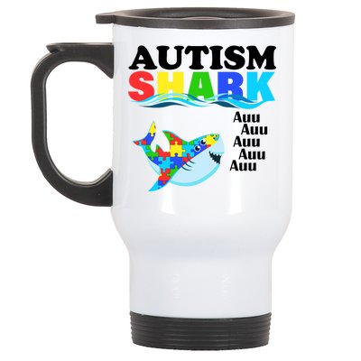 Autism Shark Stainless Steel Travel Mug