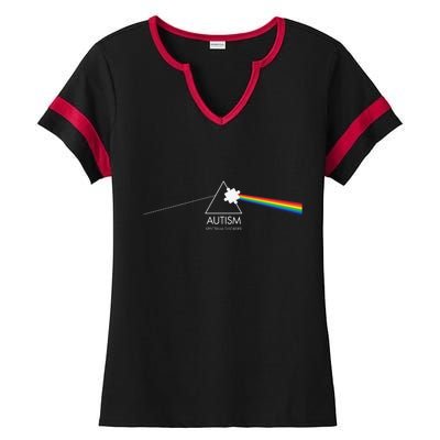 Autism Spectrum Disorder Prism Ladies Halftime Notch Neck Tee