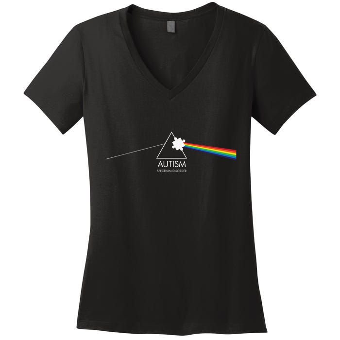 Autism Spectrum Disorder Prism Women's V-Neck T-Shirt