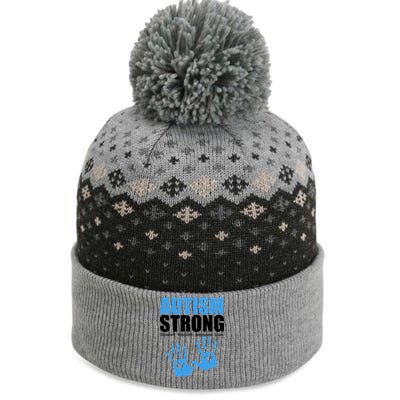 Autism Strong The Baniff Cuffed Pom Beanie