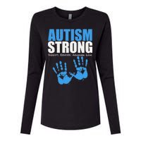 Autism Strong Womens Cotton Relaxed Long Sleeve T-Shirt