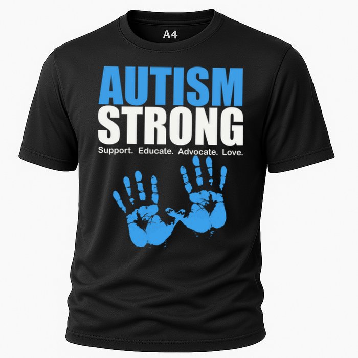 Autism Strong Cooling Performance Crew T-Shirt