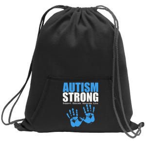 Autism Strong Sweatshirt Cinch Pack Bag